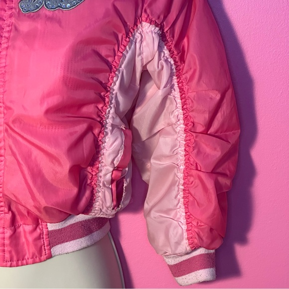Barbie Girls Bomber Jacket - Retro Barbie Style - Pink - Size 6X - Picture 6 of 17
